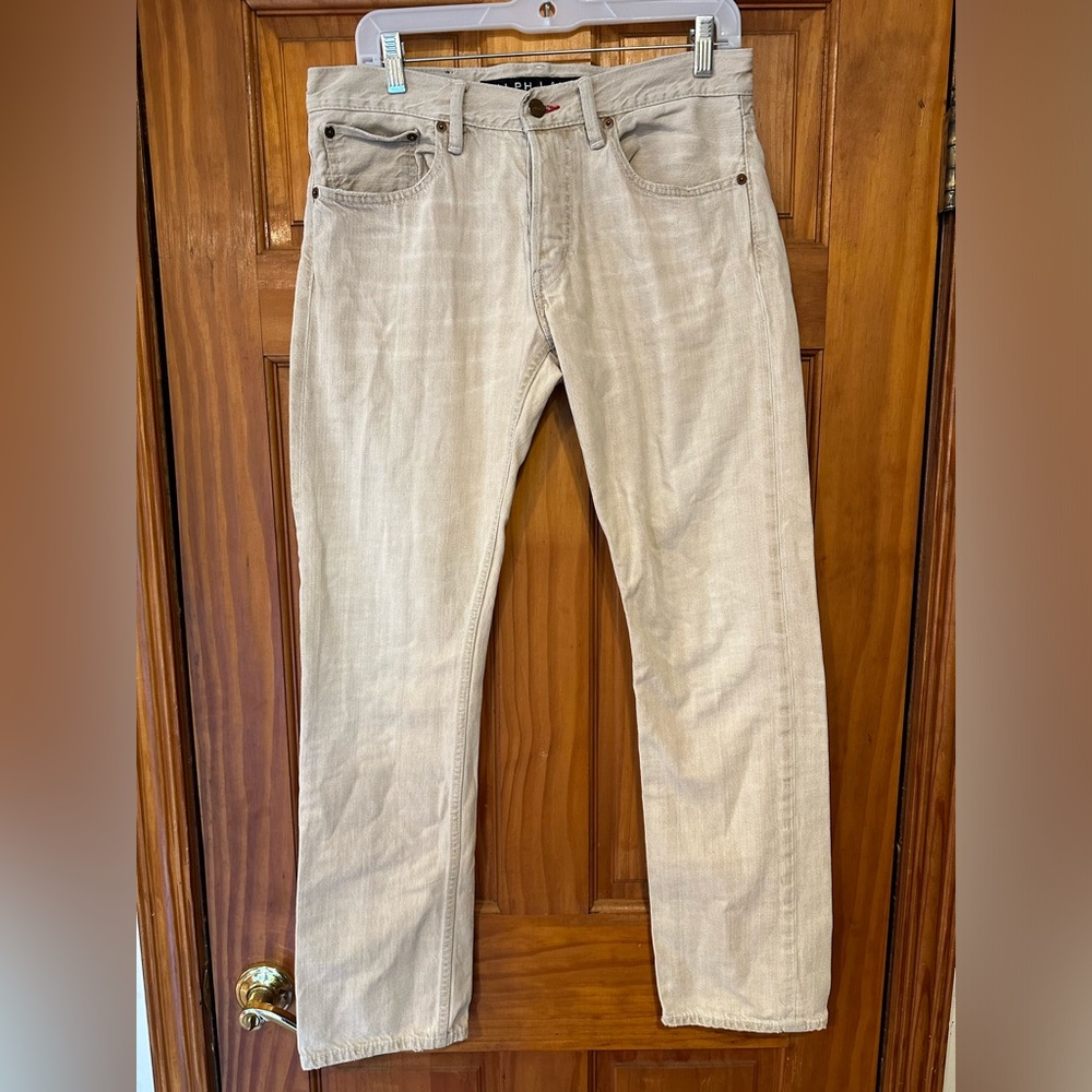 Ralph Lauren Black Label Men’s 30x30 Beige Denim Straight Jeans Pants